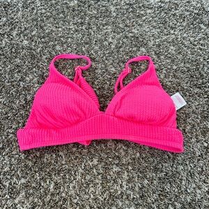 No Boundaries Pink Bikini Top